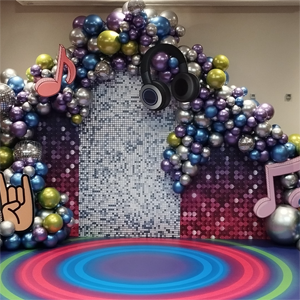 disco háttér lufiból