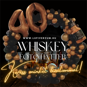 whiskeys fotóháttér léggömb dekoráció
