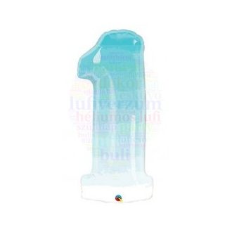 86 cm-es kék ombre mintás fólia léggömb 1
