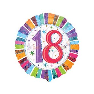 Radiant 18-as Születésnapi Fólia Lufi