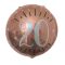45 cm-es 18-as Rosegold Csillogó Szülinapi Fólia Lufi