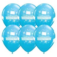   28 cm-es Ballagásodra Szeretettel feliratos latex Lufi Darabra "B"