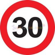 30-as Sebességkorlátozó Szülinapi Tábla - 40 cm