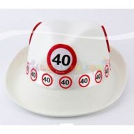 40-es Sebességkorlátozó Szülinapi Parti Kalap