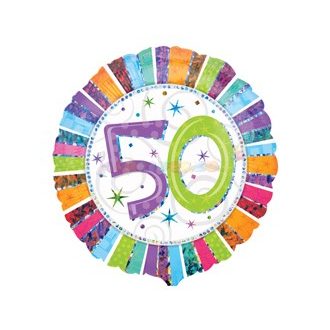 Radiant 50-es Születésnapi Fólia Lufi