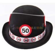 50-es Sebességkorlátozó Szülinapi Parti Kalap