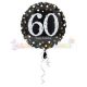 60-as Happy Birthday Sparkling Születésnapi Fólia Lufi