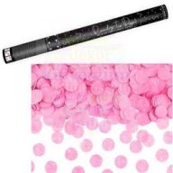   60 cm-es, Rózsaszín Kerek Konfettiket Kilövő Konfetti Ágyú