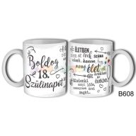 Boldog 18. Szülinapot az életben bögre