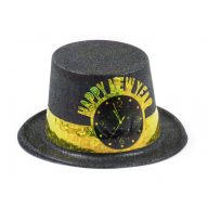 Fekete arany Happy New Year party kalap