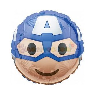 Amerika Kapitány Emoticon Fólia Lufi