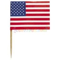Amerikai Zászlós Parti Falatka Pálcika - 30 db-os