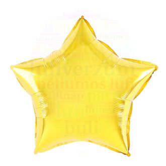 Arany Csillag Fólia Lufi - 45 cm