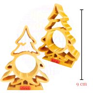  Arany karácsonyfa csokival – 2025 felirattal - 3D nyomtatott EGYEDI ünnepi ajándék