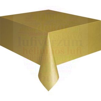 Arany Műanyag Party Asztalterítő - 137 cm x 274 cm