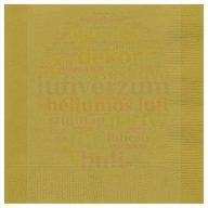 Arany Papír Party Szalvéta - 33 cm x 33 cm, 20 db-os