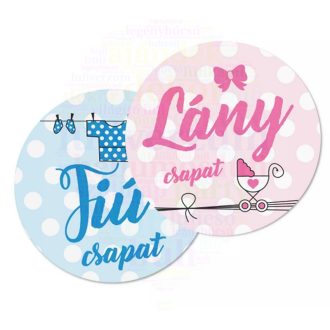 Babaváró tippelő matrica szett – 12 fiú, 12 lány