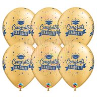 28 cm-es Ballagási latex Lufi Darabra - Congrats Graduate