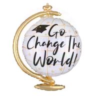   60 cm-es Ballagási Földgömb - Change the World Fólia Lufi