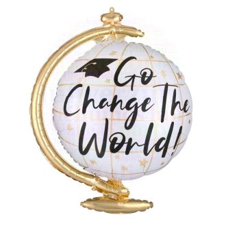   60 cm-es Ballagási Földgömb - Change the World Fólia Lufi