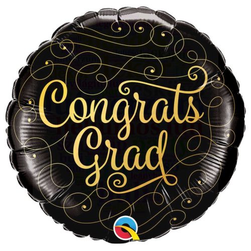 Gratulálok - Congrats Grad - ballagási fólia lufi - 45 cm