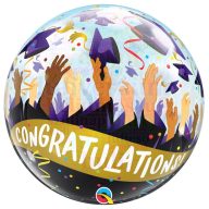 Ballagási Gratulálunk Bubbles Léggömb, 56 cm-es
