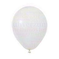 Balonevi léggömb 30 cm-es fehér színekben 100db/csomag