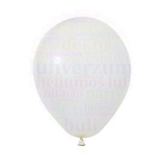 Balonevi léggömb 30 cm-es fehér színekben 100db/csomag