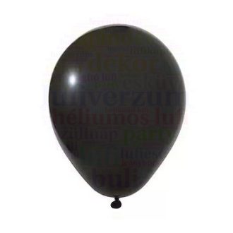 Balonevi léggömb 30 cm-es fekete színekben 100db/csomag