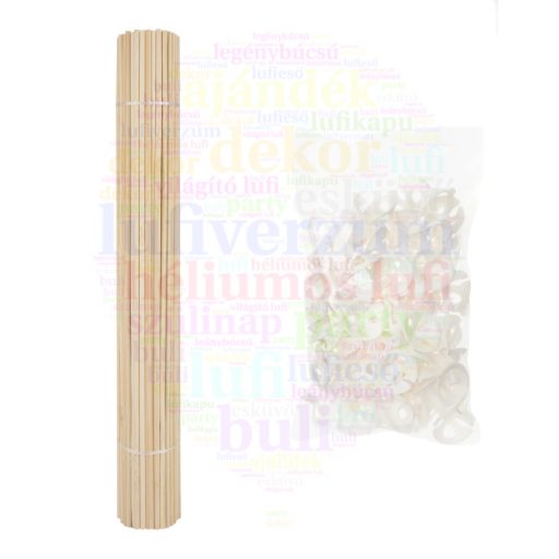 Bambusz Pálca Lebomló Csészével - 100% Környezetbarát - 100 db