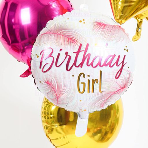 Birthday Girl Szülinapi Fólia Lufi - 45 cm