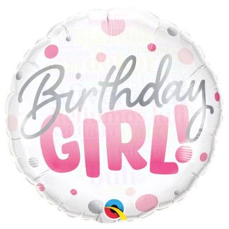 Birthday Girl Szülinapi Fólia Lufi - 45 cm