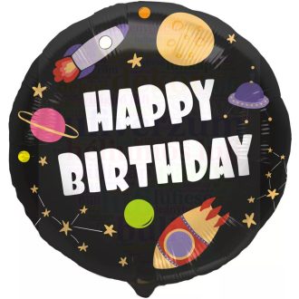 Birthday Space Szülinapi Fólia Lufi - 45 cm