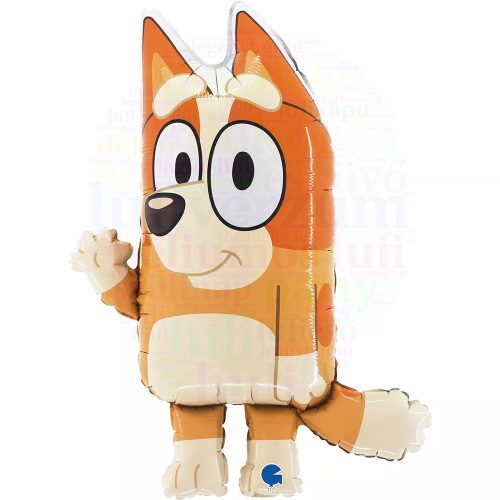 Bluey party fólia lufi 45 cm