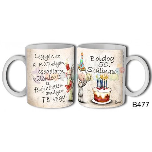 Boldog 50. szülinapot! – Születésnapi bögre