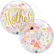 Vad Virág Mintás Bubble Lufi Anyák Napjára - 56 cm
