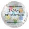 Boldog Születésnapot Neked Feliratú Színes Fólia Lufi 43 cm