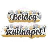   Boldog Szülinapot! Elegáns Léggömbös Banner - 148 cm x 27 cm