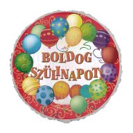 Boldog Szülinapot Léggömbös Parti Fólia Lufi