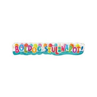   Boldog szülinapot Jamboree feliratú mintás banner - 148 cm-es