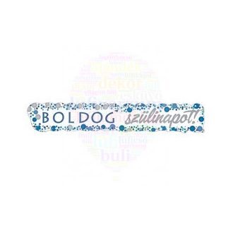   Boldog Szülinapot! Kék Pasztell Konfettis Banner - 148 cm x 27 cm