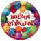 Boldog Szülinapot Léggömbös Parti Tányér - 23 cm-es, 6 db-os