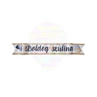 Boldog Szülinapot Elegáns Léggömbös Parti Vállszalag