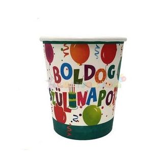 Boldog Szülinapot Jamboree Papír Party Pohár - 6 db-os
