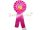 Boldog Szülinapot nyelvnyújtós pink – Díjszalag – Születésnapi ajándék