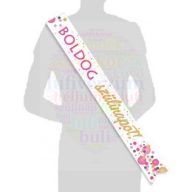   Boldog Szülinapot! Rózsaszín Pasztell Konfettis Parti Vállszalag