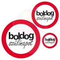   Boldog Szülinapot Sebességkorlátozó Matrica Csomag - 8 db-os