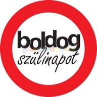 Boldog Szülinapot Sebességkorlátozó Tábla - 40 cm