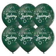 28 cm-es Boldog Születésnapot Zöld színű lufi darabra
