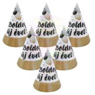   Boldog Új Évet! Elegáns Léggömbös Parti Csákó - 6 db-os